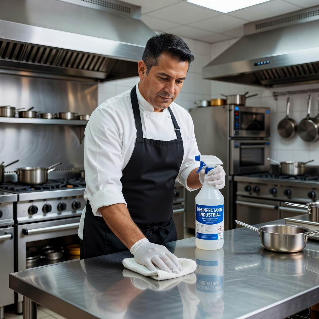 Higiene alimentaria en cocina profesional con limpieza, desinfección y manipulación segura. (Higiene Alimentaria APPCC y Food Defense)