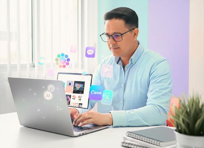 Curso de gestión de redes sociales, Canva e inteligencia artificial para marketing digital